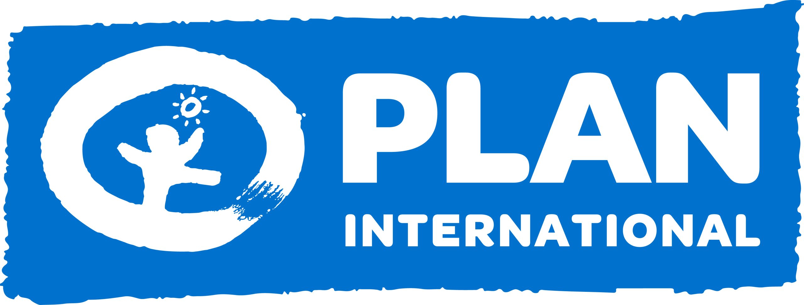 The Plan International logo is common to all our communications. It represents us and, as such, must be reproduced consistently. The Plan International logo is made up of three components  the symbol, logo and highlight. The Plan International logo is intended as a shorthand, defining the organisation we are. The simplistic illustration of the dancing child implies that children are the starting point and focus of our activities. The graphic sun represents the optimism of childhood while the outer circle represents protection within a safe environment.The blue version of the Plan International logo should be used for most purposes including publications, advertising and stationery.